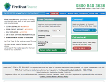 Tablet Screenshot of firsttrustfinance.co.uk